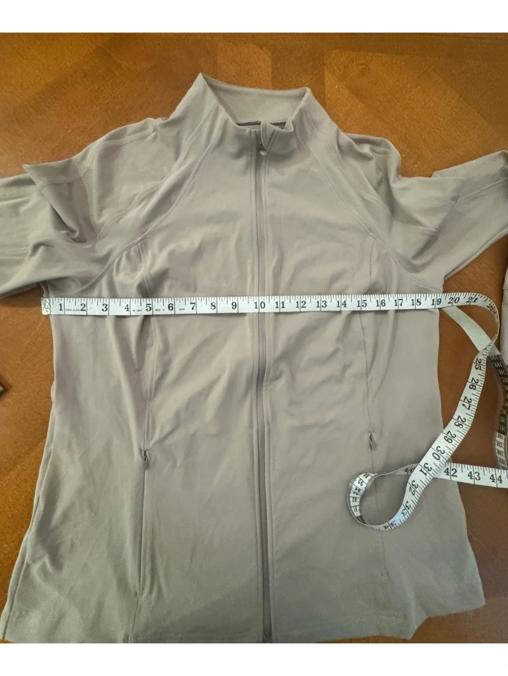Avia Women's Beige Lightweight Full-Zip Jacket Size Large 498